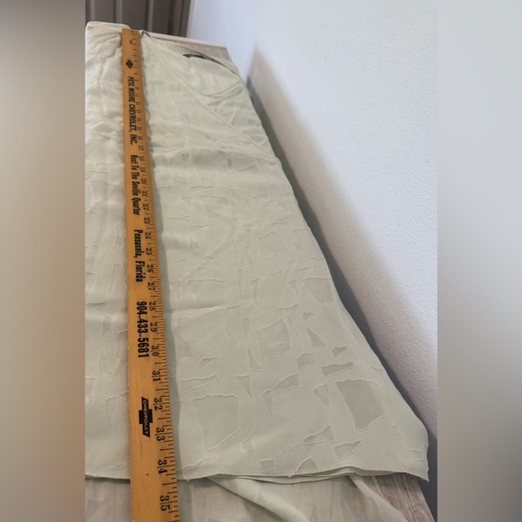 Robert Rodriguez Silk Flutter Sleeve Dress Burnout Floral Mint Romantic NWT 10 - Picture 10 of 13